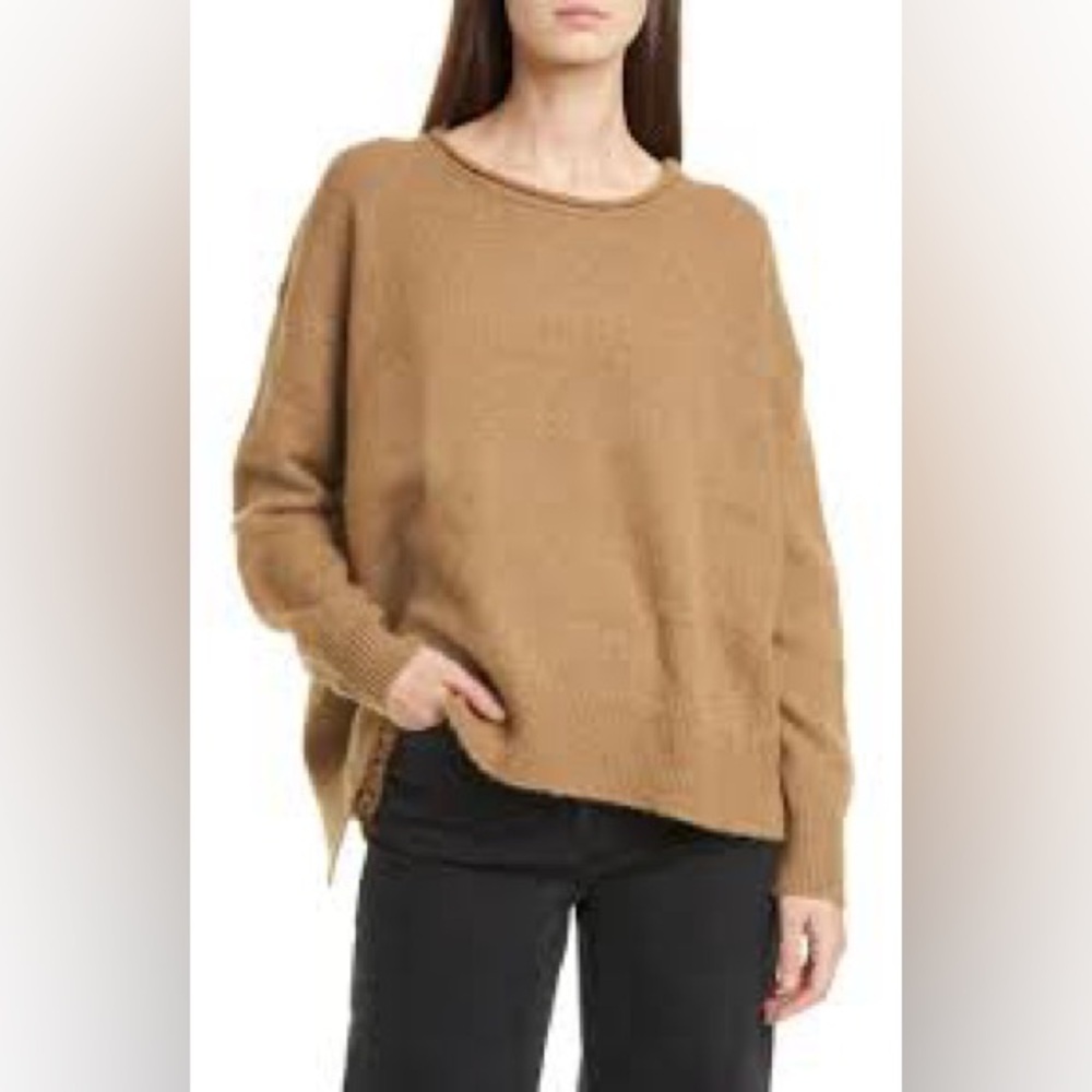 James Perse 100% Cashmere High/Low Cashmere Sweater Size 0